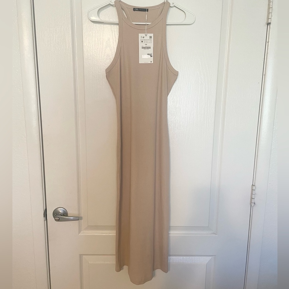 NWT Zara Ribbed Bodycon Dress-Medium